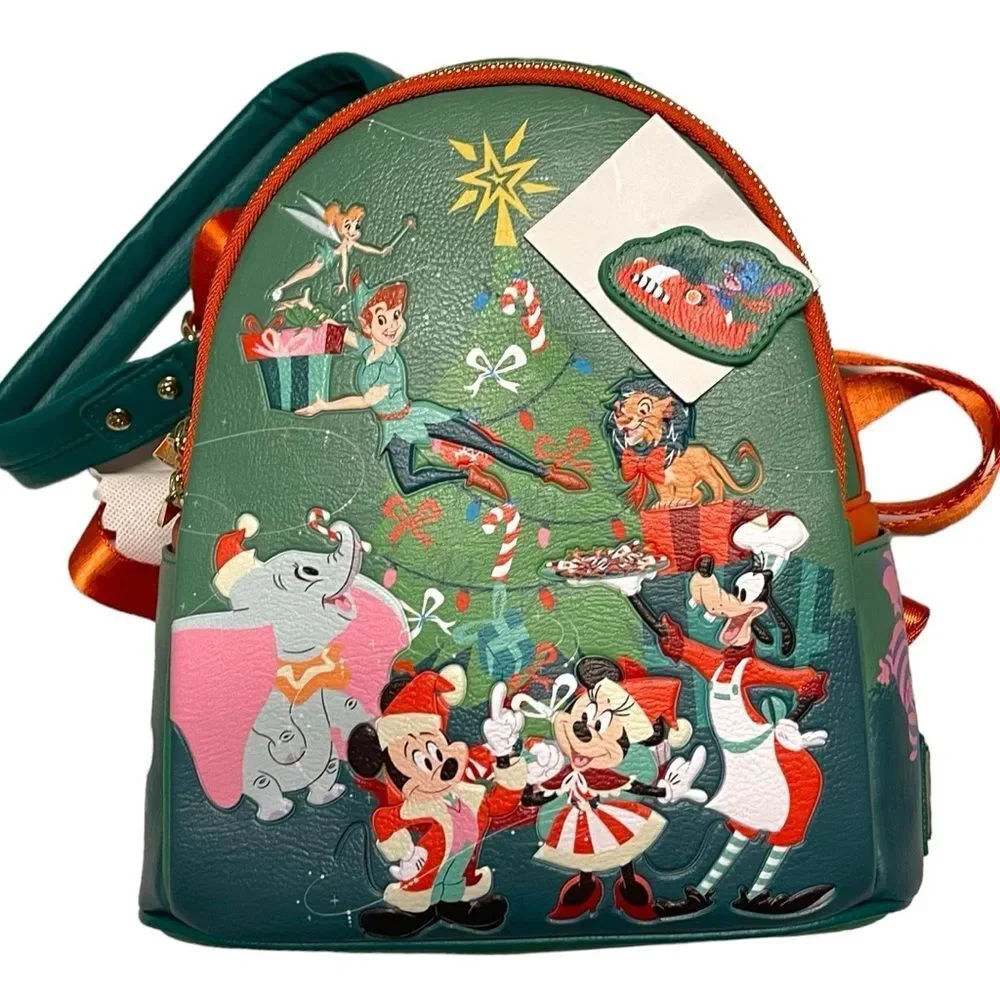 LOUNGEFLY Disney 2023 Christmas Mini Backpack & Ears Bundle Glow in Dark
